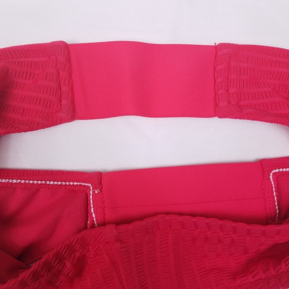 Mossimo Seersucker Cheeky Side Tab Bikini Bottom S - Picture 5 of 8